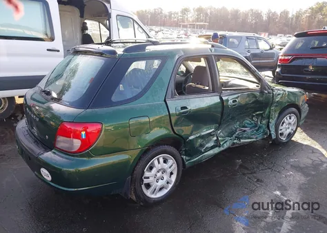 2002 Subaru Impreza 2.5Ts из США, поврежденный, VIN JF1GG65572H819390